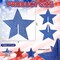 6 Inch Wooden Stars Set for 4th of July Decorations Tabletop Decorations